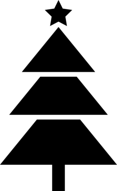 Christmas Tree Engraving Svg Design, Free Vectors File